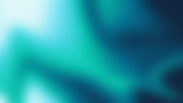 Vibrant turquoise blurred gradient with retro film grain texture for creative digital projects