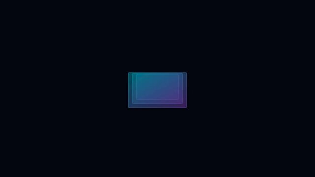 Glass Panel Depth Loading Animation