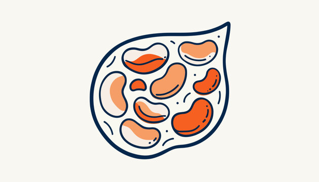 kidney bean leaf illustration