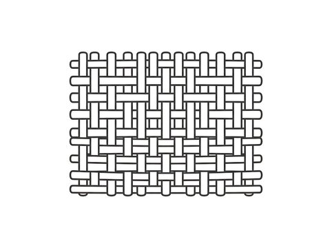 Woven fabric pattern simple illustration