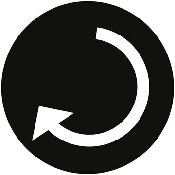 clockwise curved arrow circular interface icon transparent PNG