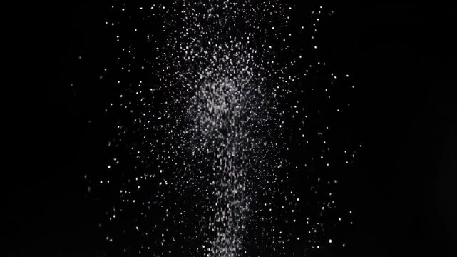 Black background particle splash material, particle waterfall dynamic effect
