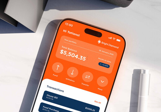 Phone App Mockup