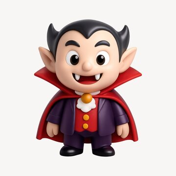 Cute cartoon vampire character