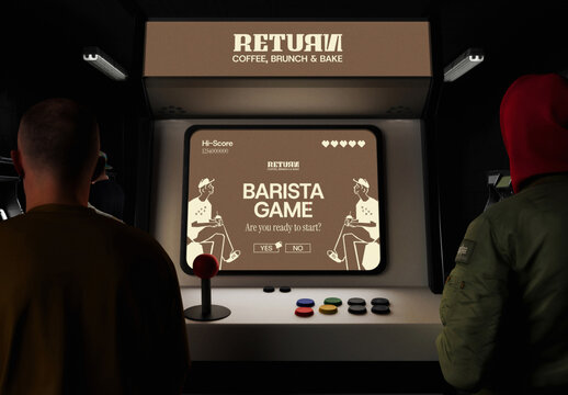 Arcade Screen Mockup