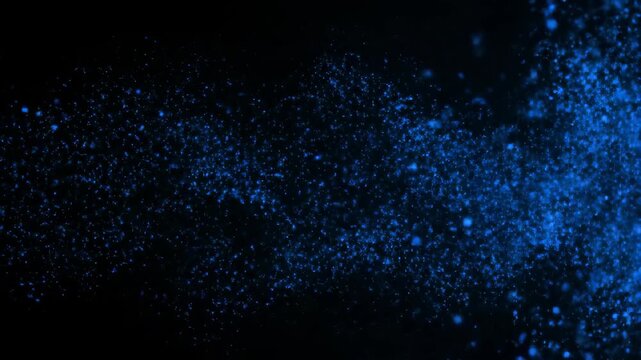 Blue particle special effect, blue particle convergence special effect