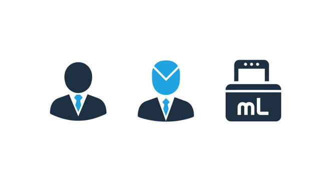 3D isometric icon set displaying businessman and ml measurement tool on white background with businessman measurement business milliliter capacity isometric background employee laboratory
