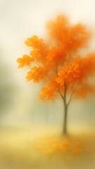 Obraz premium Vibrant autumn tree wallpaper for mobile