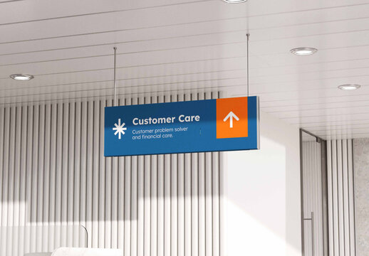 Wayfinding SIgn Mockup