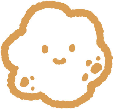 Cute Hand Drawn Bread Line Illustration