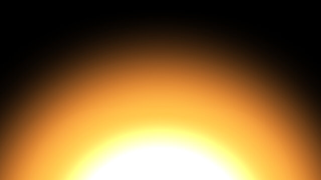Abstract Black to Orange Yellow Gradient Background with Warm Glowing Light