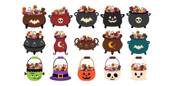 Halloween Candy Bucket Illustration