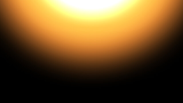 Dark Black to Golden Yellow Gradient Background with Bright Glowing Light Bottom