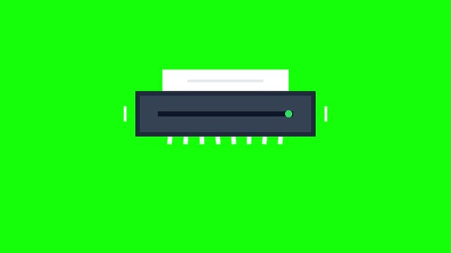 2D cartoon wrench icon with gray body and black outlines isolated on green screen. Stylized mechanical hand tool with rotation motion arc for animation or video editing projects.