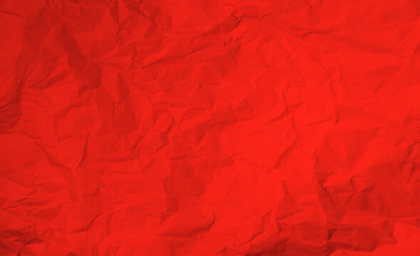 Rotes zerknittertes Papier als Hintergrund Textur