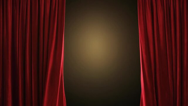 Red Velvet Curtain Reveal Background