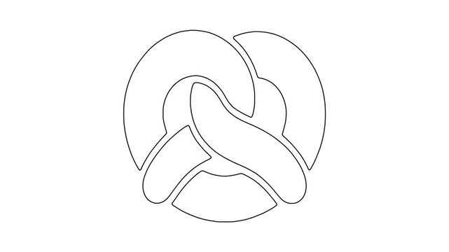 Fruit with curved , fresh food, healthy produce, animated icon