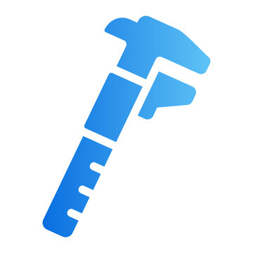 Vernier caliper Line Gradient Icon