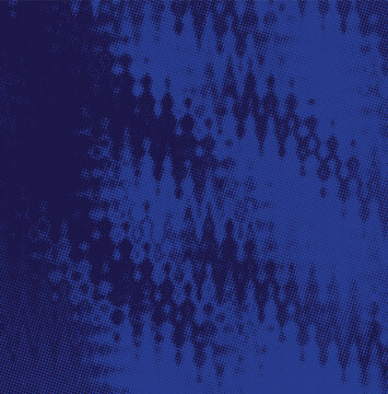 Abstract surface pattern featuring dynamic navy blue halftone waves and digital moire optical illusions. Modern graphic print ideal for streetwear bandanas, activewear fabrics, neckties, menswear appa