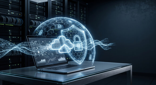 Cybersecurity Protection and Digital Data Security Concept
