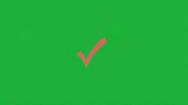 Three red checkmarks of increasing size on a green background, divided into three horizontal sections.
