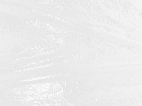 Plastic wrap diagonal tension overlay effect. Stretched polyethylene film packaging for vinyl record sleeve, shrink cellophane mockup.
