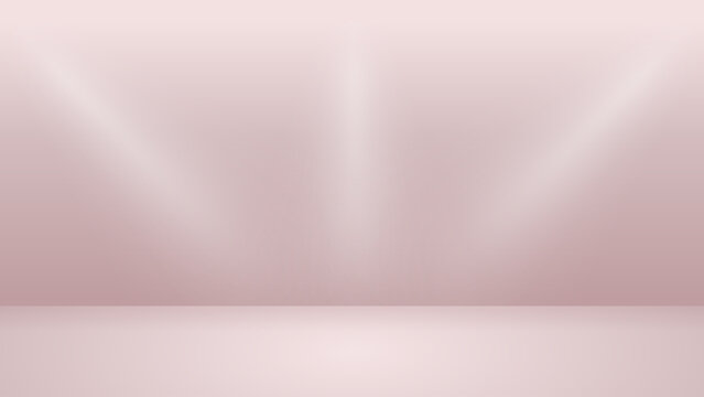 Blush vector background with symmetrical spotlights, soft architectural contours and a glossy base, designed for stage concepts, beauty visuals, event invitations, posters and presentations.