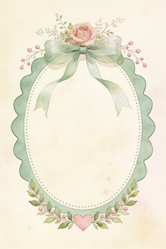 framework for photo or congratulation