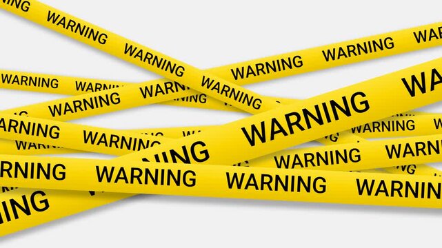Warning Tape Barrier Yellow Black Text Hazard Caution Danger Safety Zone