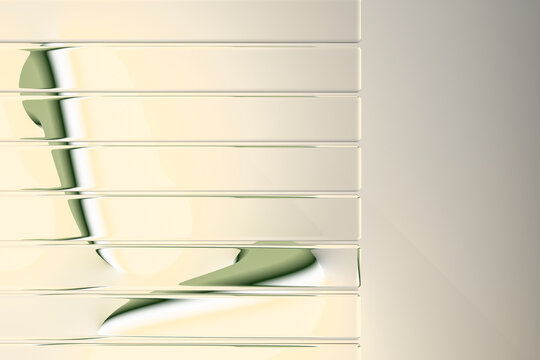 3D glass interface with transparent layers for digital display