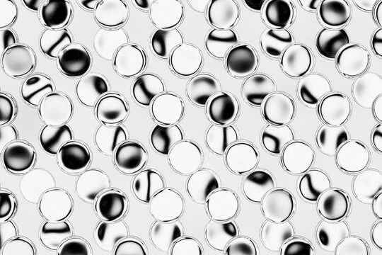 3D glass bubble texture for organic surface and material design