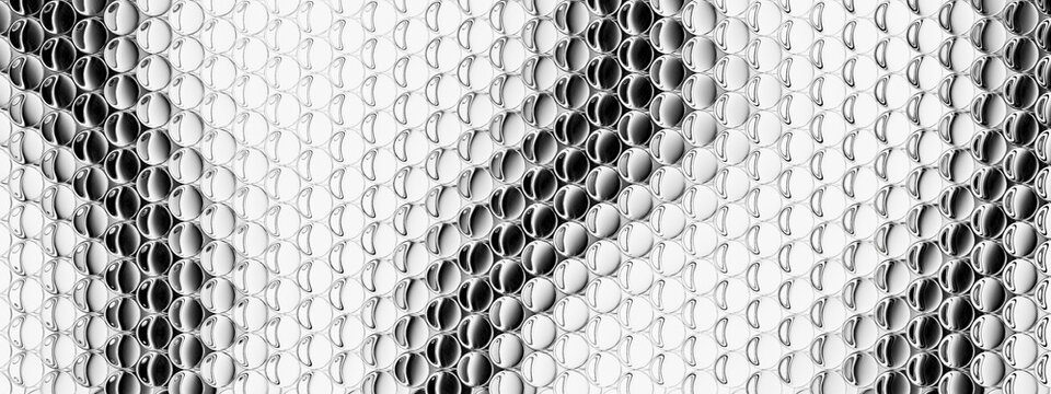 3D glass mesh structure for digital network and data concepts