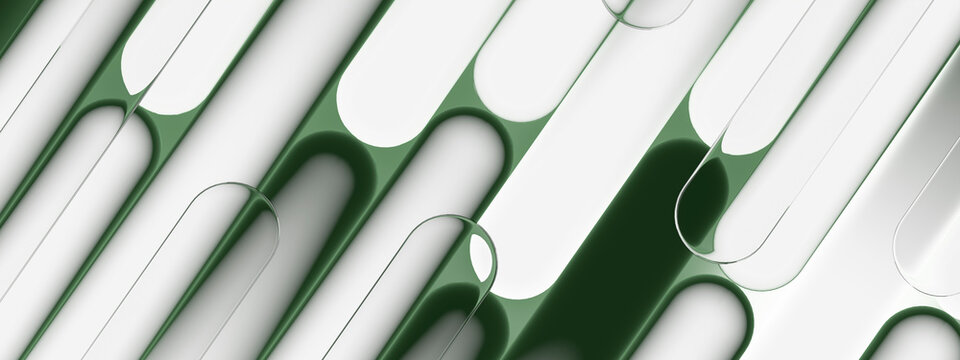 3D green light surface for environmental and organic design