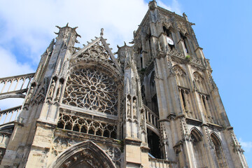 gothic church (saint-jacques) in dieppe in normandy in france  © frdric