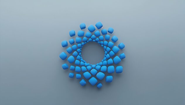 blue beads on a black background