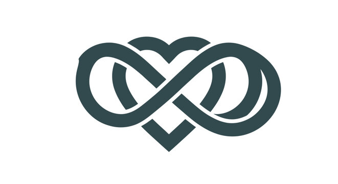 Infinite Love Heart Symbol - Eternal Love Concept