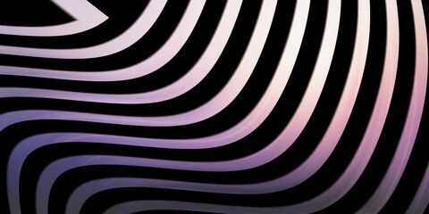 Naklejka premium Abstract curved lines with purple gradient for artistic digital layouts.