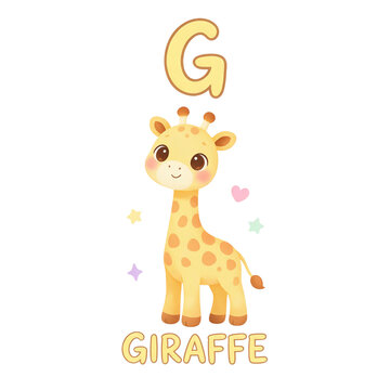 Cute animal alphabet PNG set for kids education, transparent background kawaii ABC clipart bundle for nursery flashcards and decor