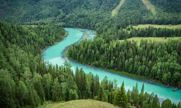 Moon Bay,Kanas,Xinjiang Province