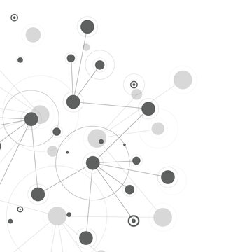 Abstract AI Neural Network Vector Background