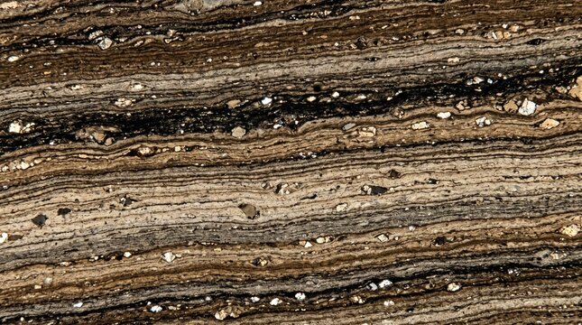 Claystone Rock Thin Section Microscopic Laminated Texture
