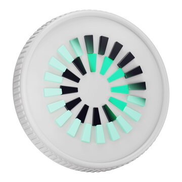Mantle MNT Cryptocurrency Coin 3D Render Illustration
