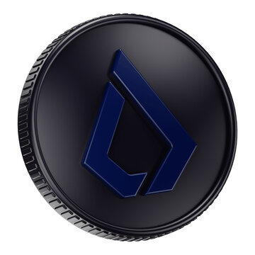 Lisk LSK Cryptocurrency Coin 3D Render Illustration

