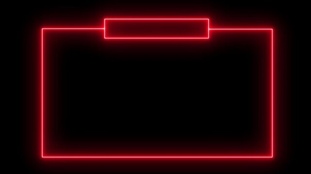 Live stream starting soon animation for live videos and gaming intros. streaming and broadcasting social media motion design element , live streaming neon text frame animation box frame neon icon.4k