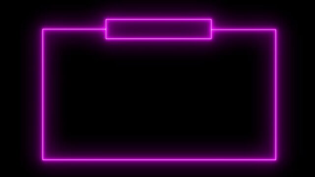 Live stream starting soon animation for live videos and gaming intros. streaming and broadcasting social media motion design element , live streaming neon text frame animation box frame neon icon.4k