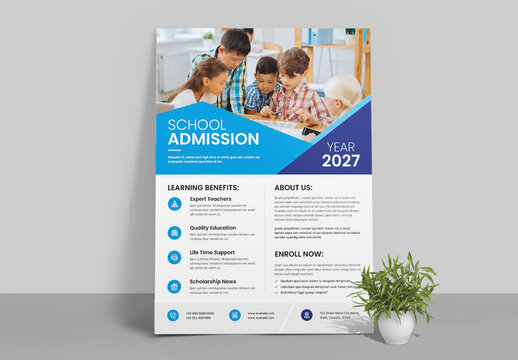 School Admission Flyer