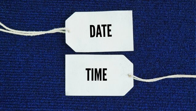 Tag the paper with the words Date and Time. combined point in time consisting of a specific calendar day and a precise time of day.