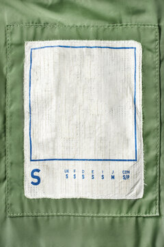 Size S clothes label