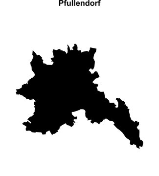 Pfullendorf (Baden-Wurttemberg) blank outline map