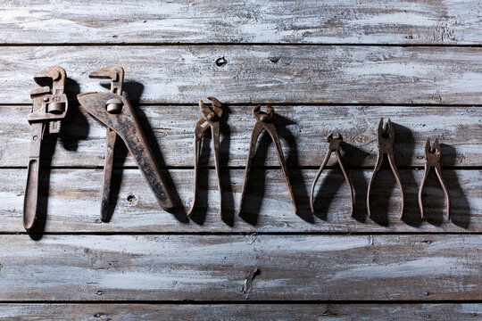 Old rusty tools